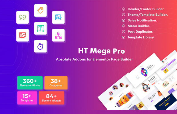 HT Mega Pro - Absolute Addons for Elementor Page Builder