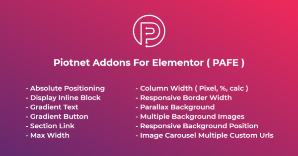 Piotnet Addons For Elementor Pro