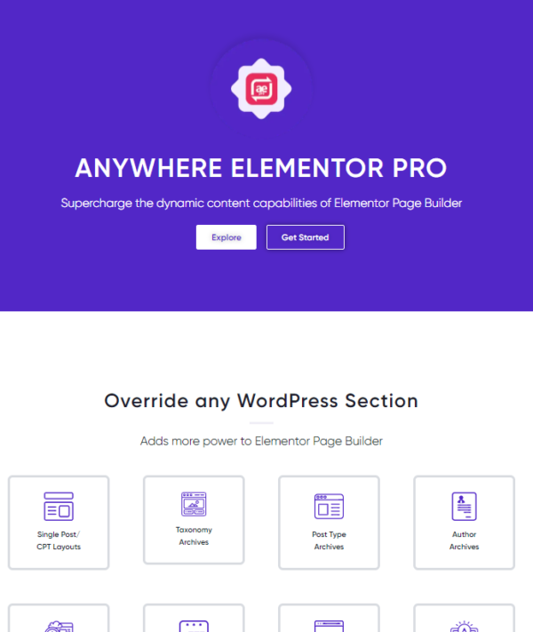 Anywhere Elementor Pro